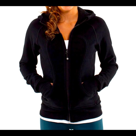 lululemon athletica Jackets & Blazers - Lululemon Scuba Full-Zip Hoodie black ladies EUC